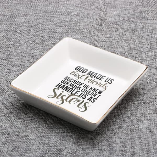 Best Friend Jewelry Dish - Cute Ring Holder for Women