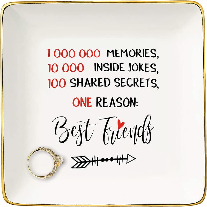 Friendship Memories Jewelry Tray - Long Distance Gift for Women