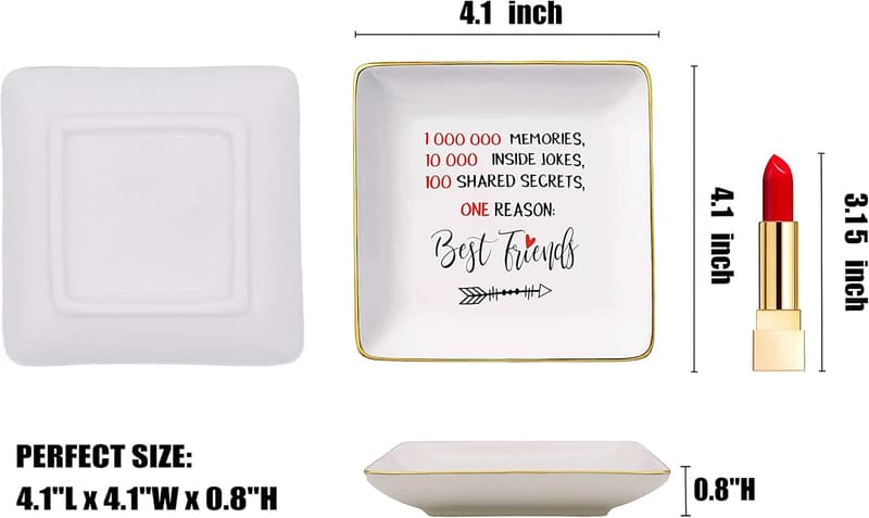 Friendship Memories Jewelry Tray - Long Distance Gift for Women