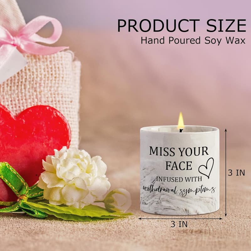 Long-Distance Friendship Candle - 6 oz Lavender Porcelain