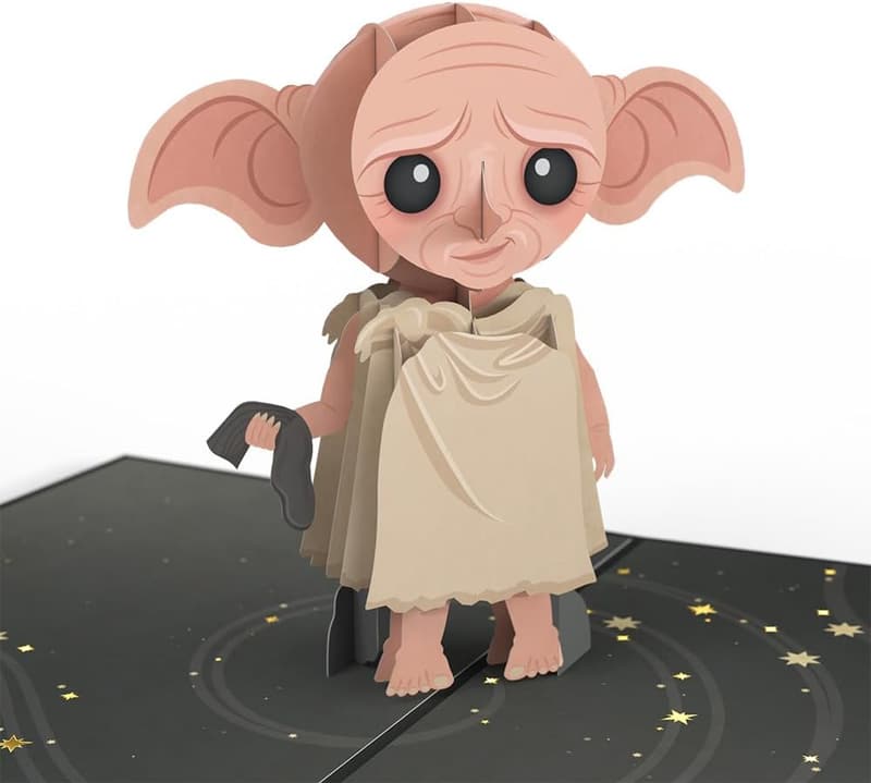 Harry Potter 3D Birthday Card - Dobby Design for All