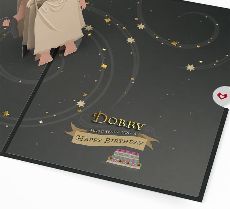 Harry Potter 3D Birthday Card - Dobby Design for All