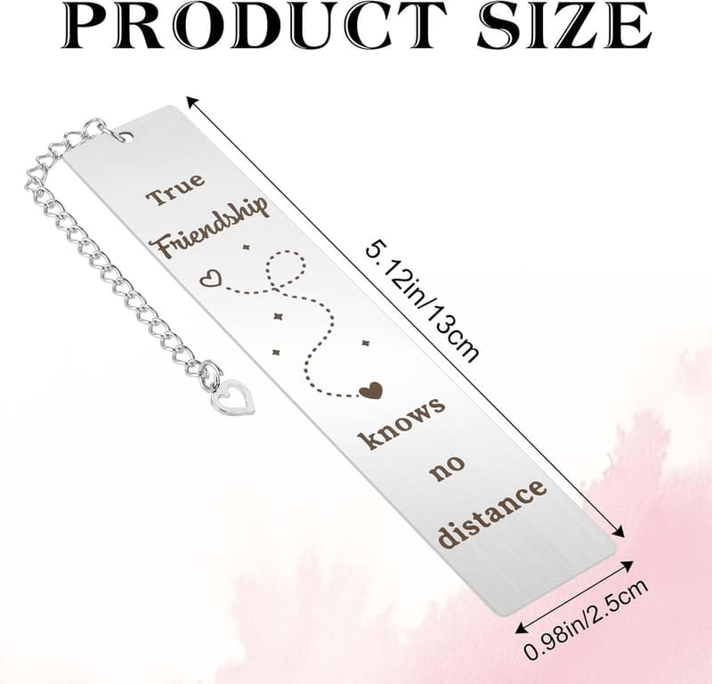 Friendship Bookmark Gift for Book Lovers – Farewell & Moving