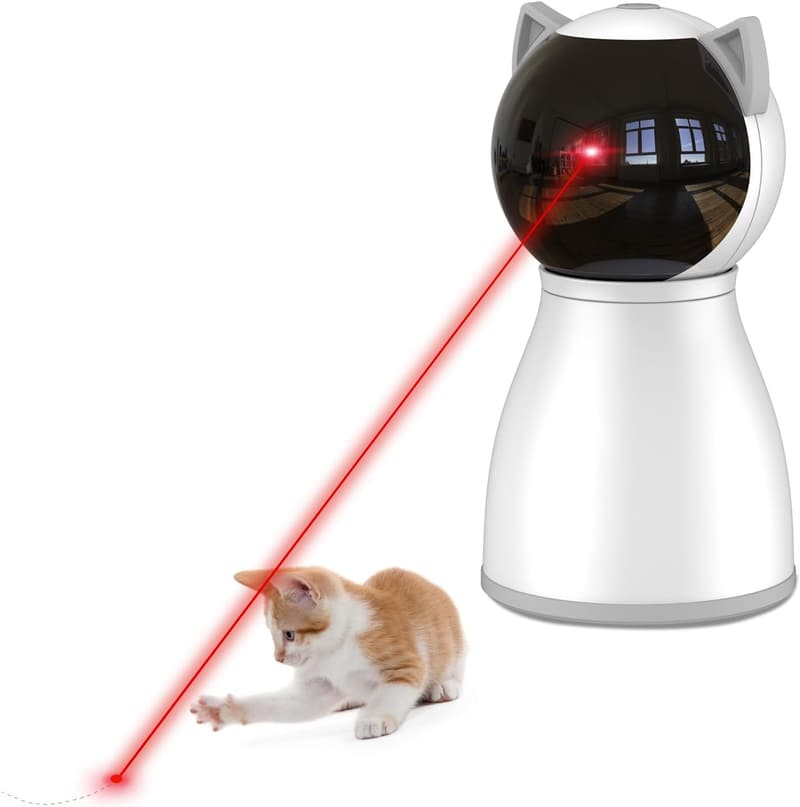 Interactive Rechargeable Laser Cat Toy for Indoor Cats