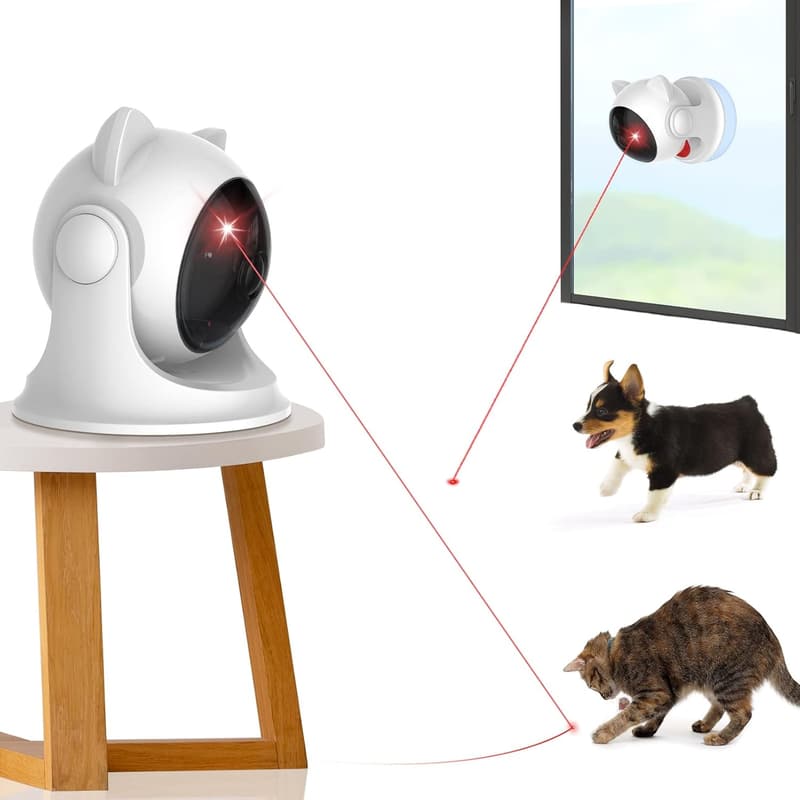 Automatic Interactive Laser Toy for Indoor Cats and Dogs