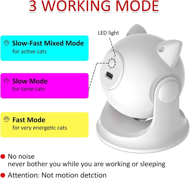 Automatic Interactive Laser Toy for Indoor Cats and Dogs