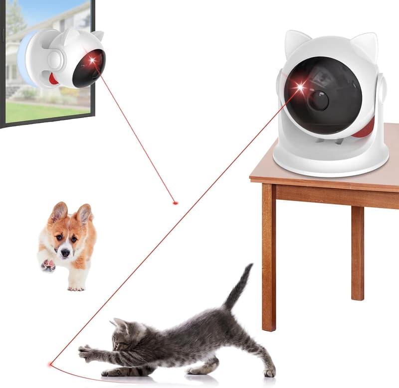 Interactive Automatic Laser Toy for Indoor Cats and Dogs