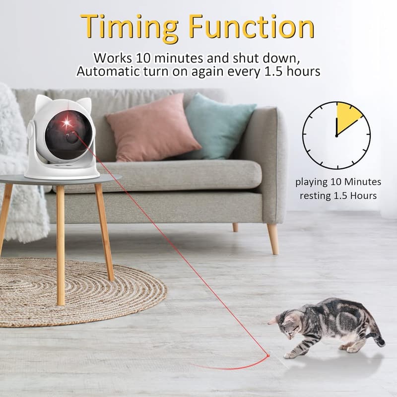 Interactive Automatic Laser Toy for Indoor Cats and Dogs
