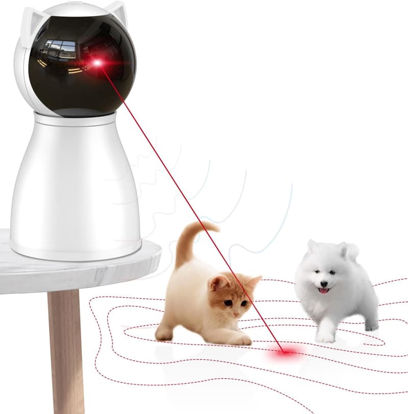 Rechargeable Motion-Activated Cat Laser Toy for Indoor Pets