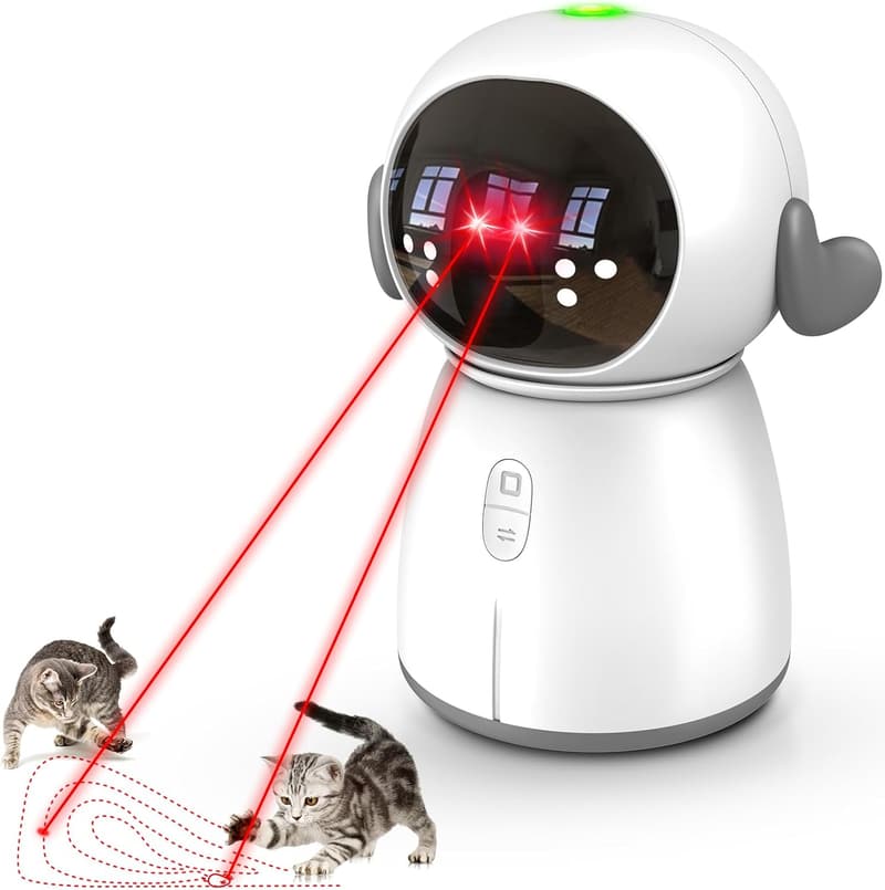Rechargeable Interactive Laser Cat Toy for Indoor Pets