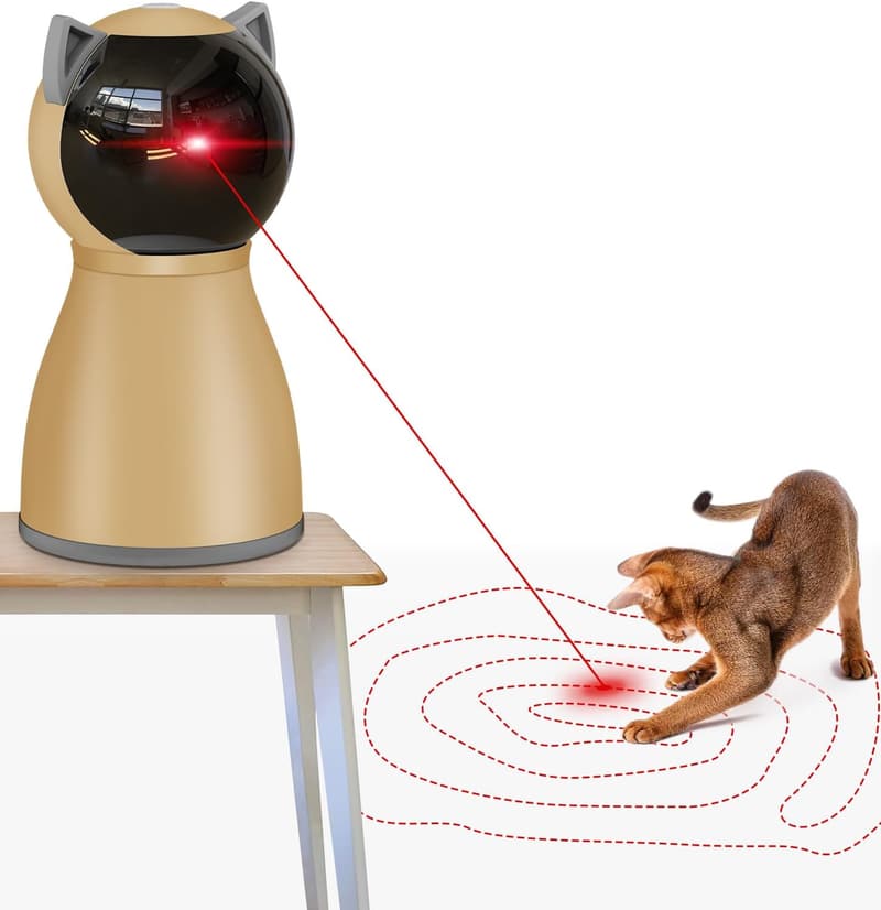 Automatic Interactive Cat Laser Toy with Random Trajectory