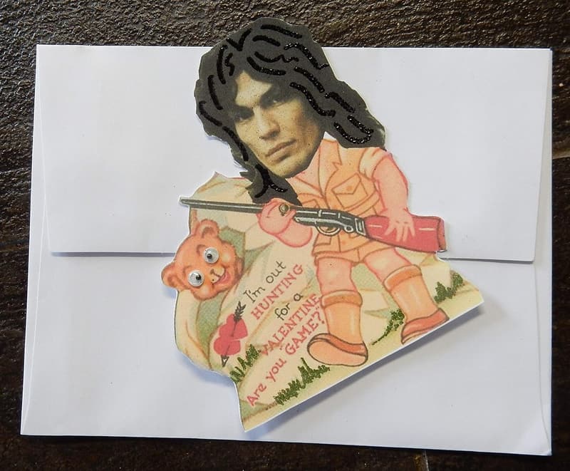Vintage True Crime Valentine's Day Cards - Set of 6
