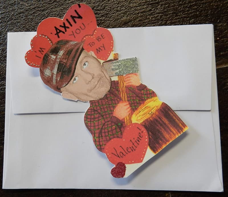 Vintage True Crime Valentine Cards - Set of 6