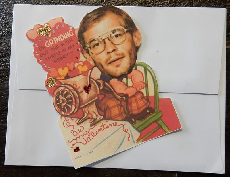 Vintage True Crime Valentine Cards - Set of 6