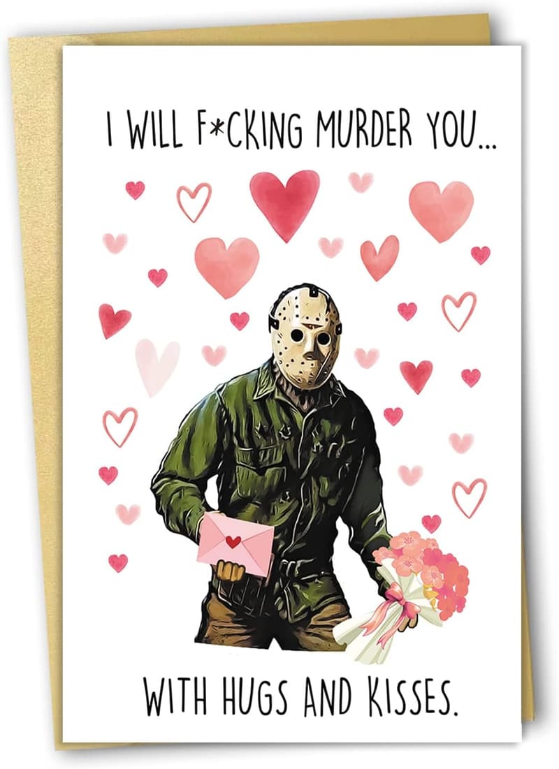 Funny Scary Movie Birthday Card for Her
