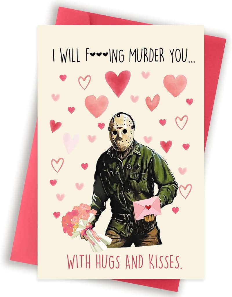 Valentine's Day Horror Card for Spooky Couples
