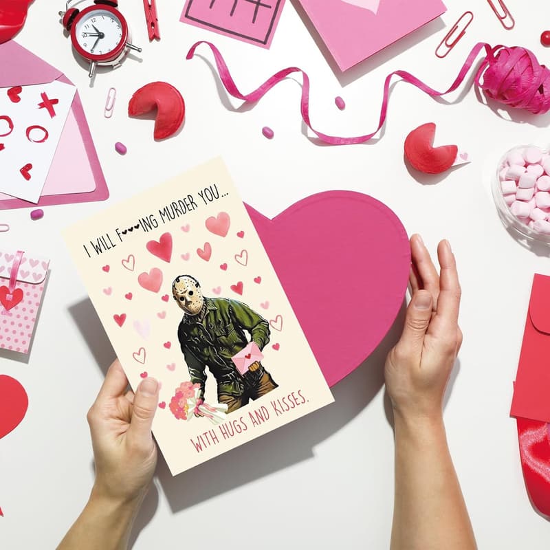 Valentine's Day Horror Card for Spooky Couples