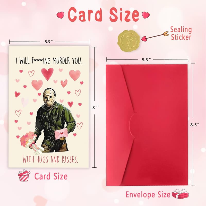 Valentine's Day Horror Card for Spooky Couples
