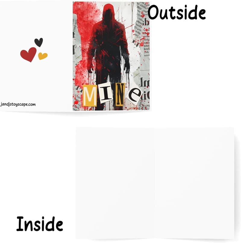 Creepy Valentine's Day Card for Couples - Dark Horror Theme