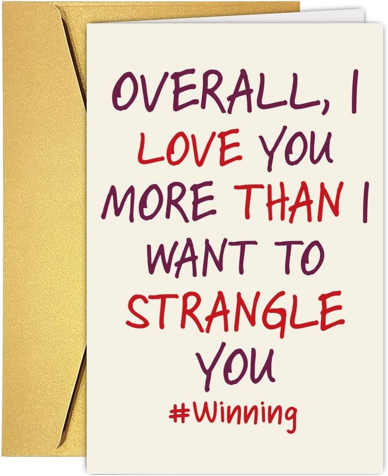 Humorous Wedding Anniversary Card for Couples