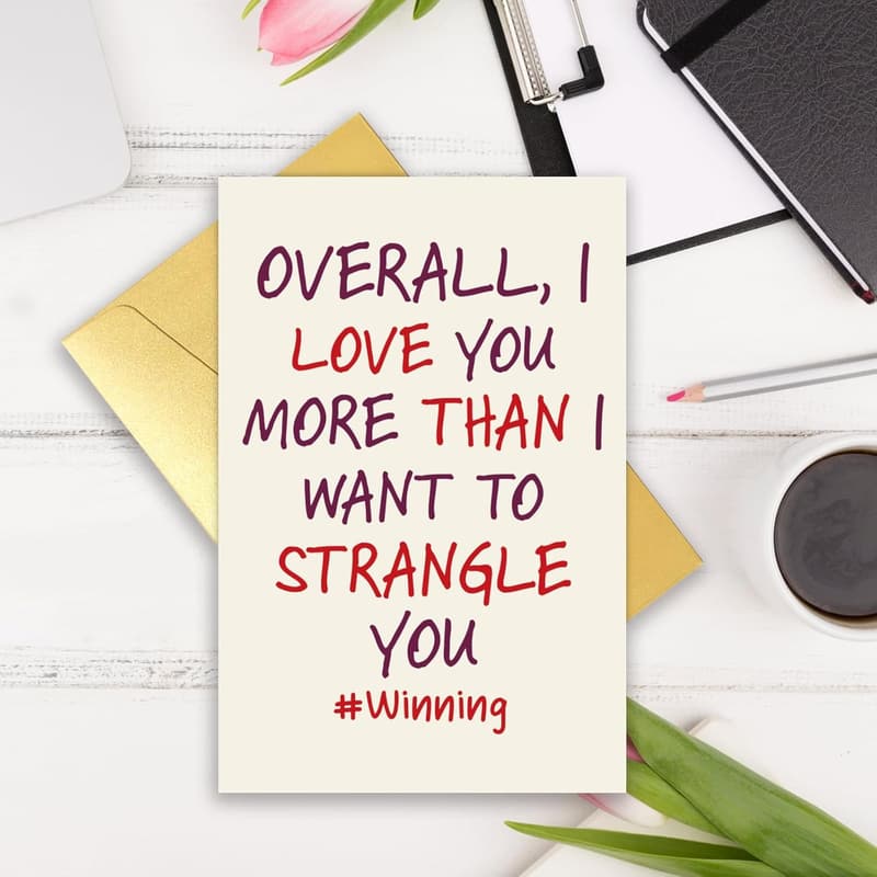 Humorous Wedding Anniversary Card for Couples
