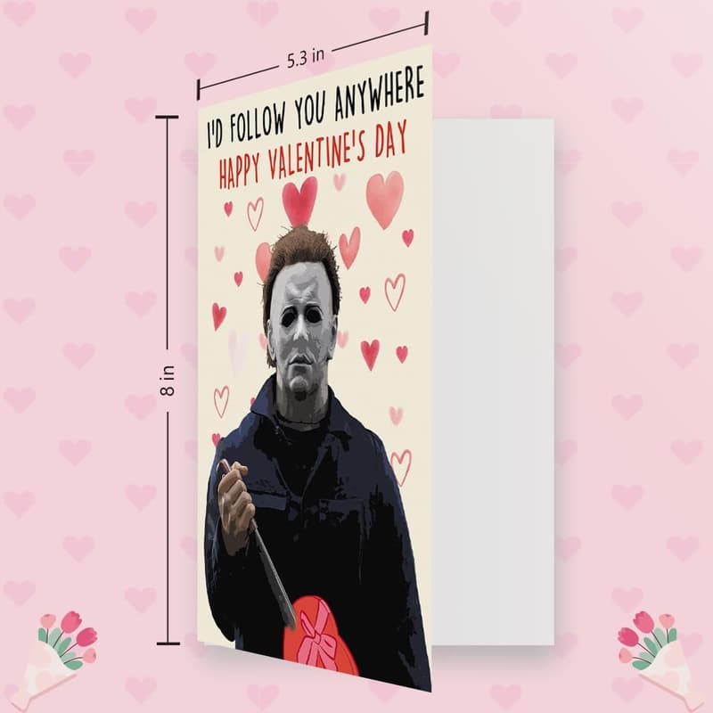 Michael Myers Valentine's Day Card for Couples