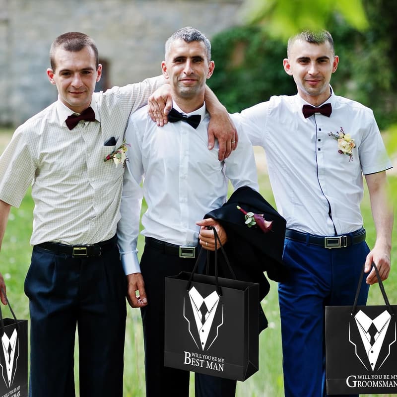Groomsmen Gifts Set: 6 Stainless Steel Accessories for Weddings