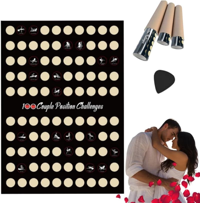 Valentine's Day Scratch-Off Poster for Couples - 100 Date Ideas