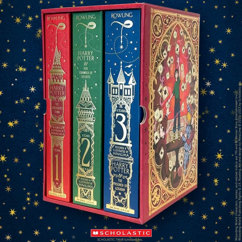 Harry Potter Books 1-3 MinaLima Interactive Boxed Set
