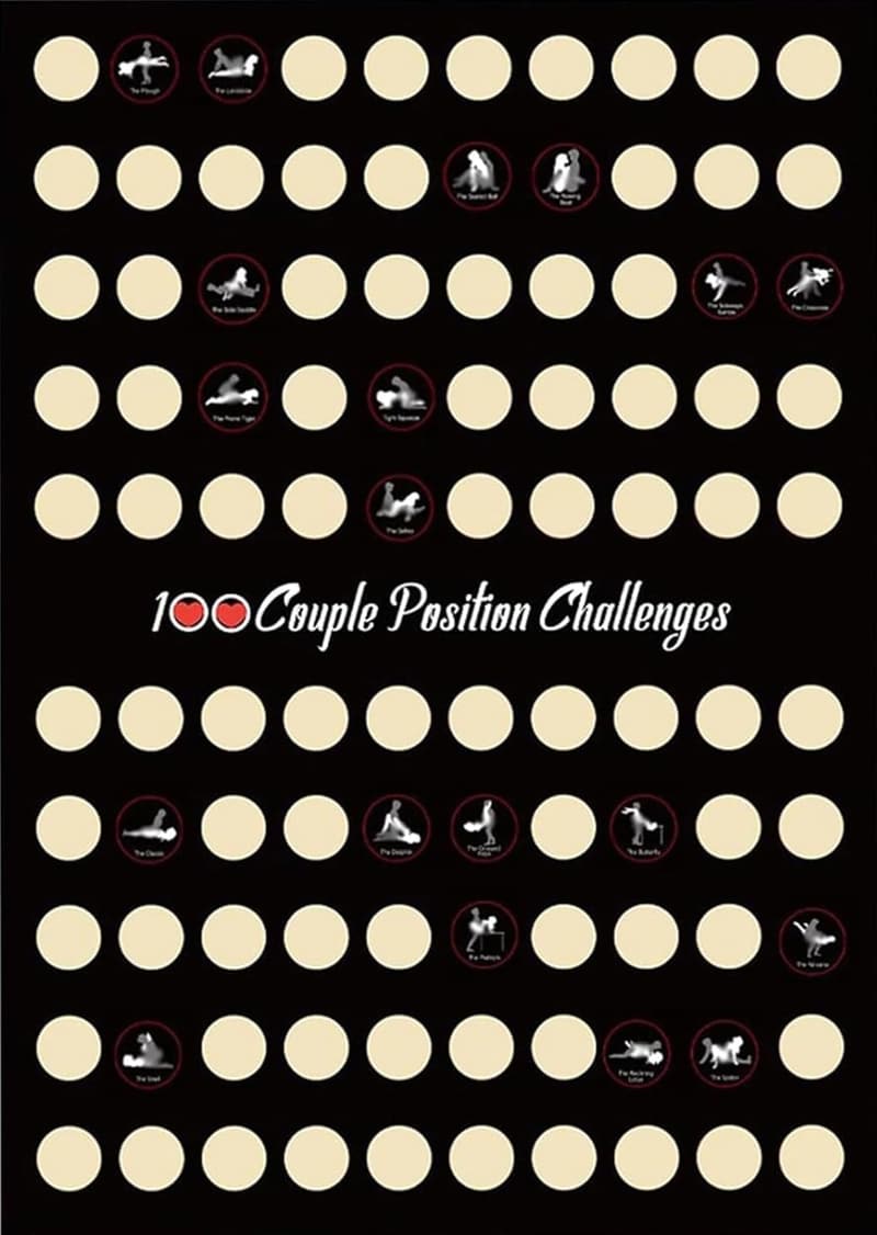 Couples' Anniversary Scratch-Off Date Challenge Poster