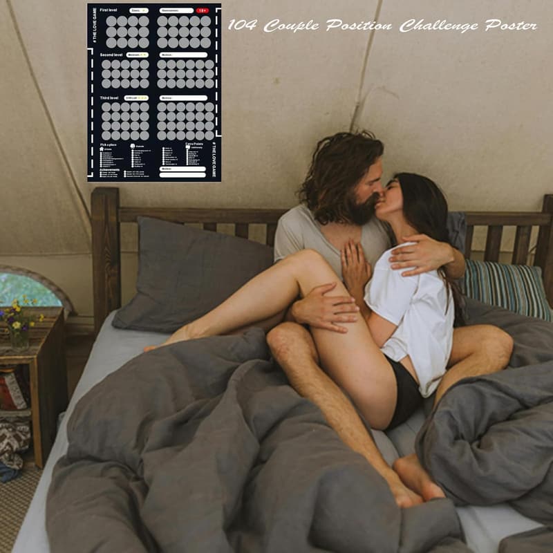 Date Night Scratch-Off Poster with 104 Ideas for Couples