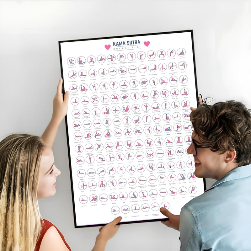 Kamasutra Scratch-Off Bucket List for Couples