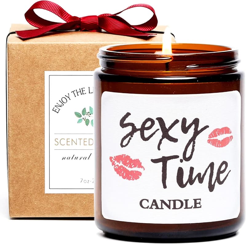Anniversary Candle Gift for Him - Fireside & Teakwood Scented