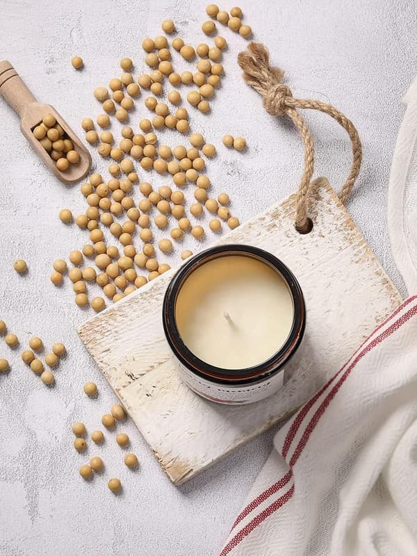 Anniversary Candle Gift for Him - Fireside & Teakwood Scented