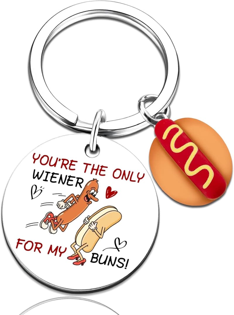 Cute Keychain for Him - Funny Valentine's Day Gift