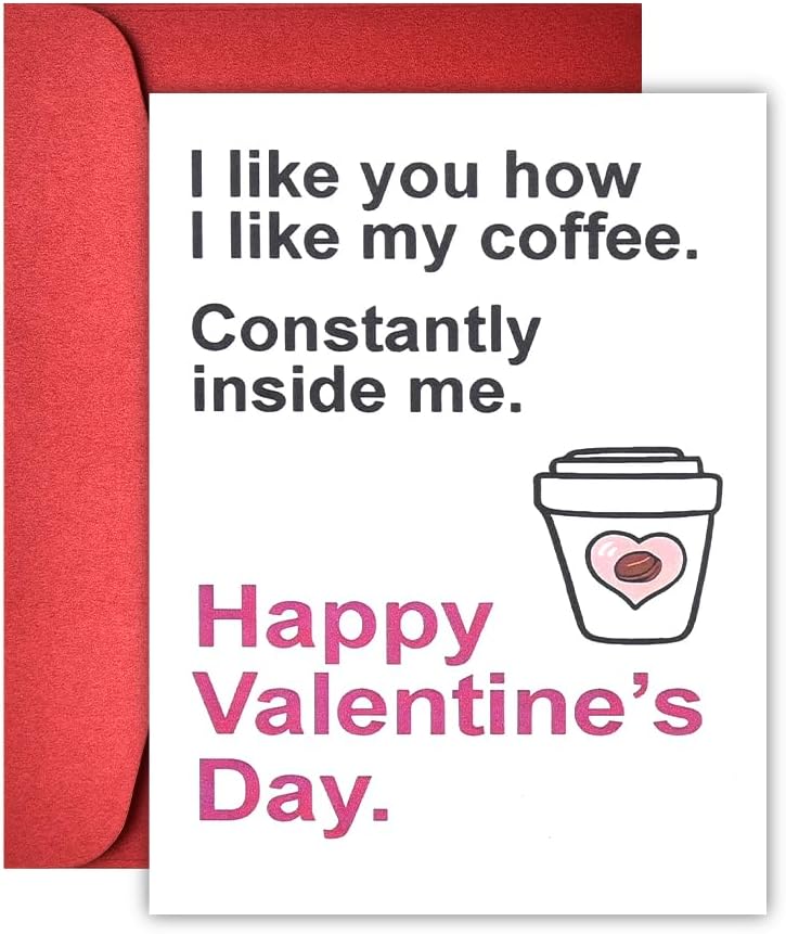 Naughty Valentine's Day Card for Him - Funny Spouse Gift