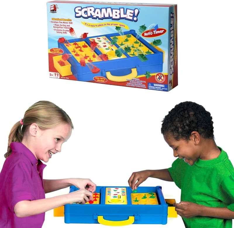 Family Shape Matching Board Game - MUKIKIM Scramble for Kids