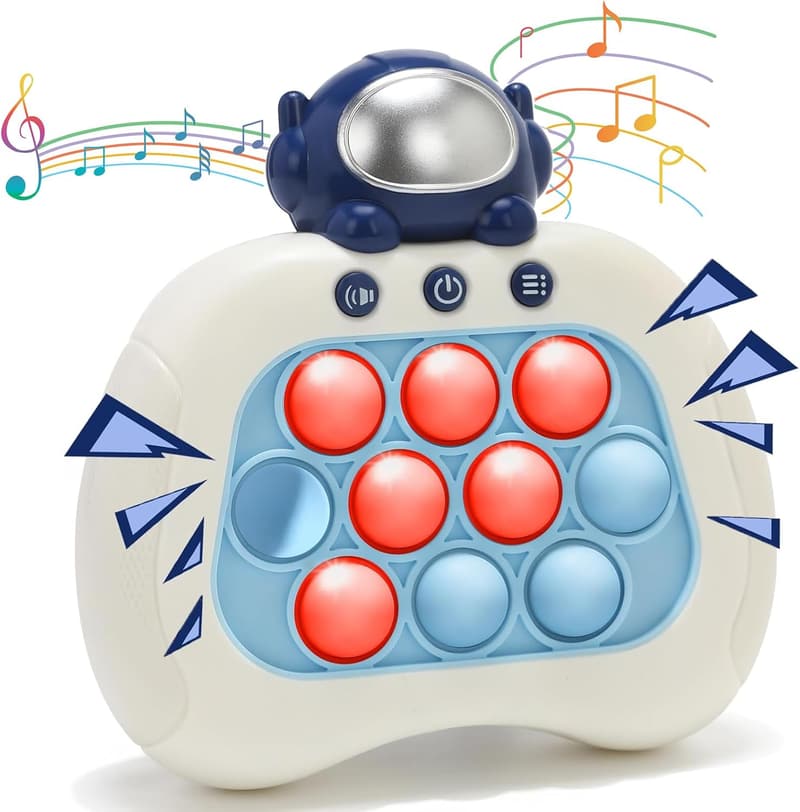 Birthday Gift: Handheld Push Bubble Game Console for Kids