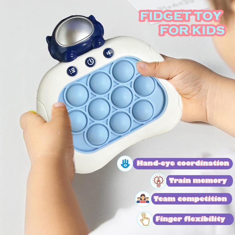 Birthday Gift: Handheld Push Bubble Game Console for Kids