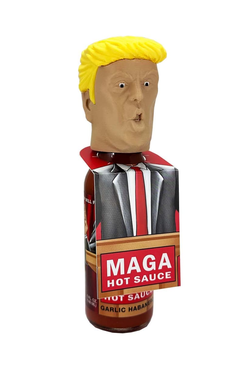 Trump's MAGA Hot Sauce - Garlic Habanero with Topper