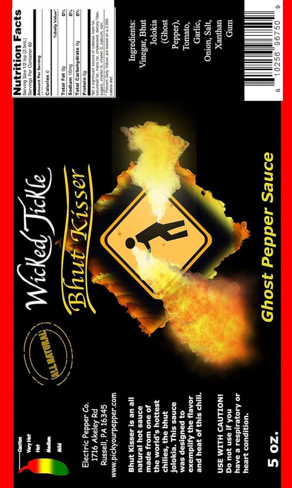 Bhut Kisser Ghost Pepper Hot Sauce - Award-Winning Heat