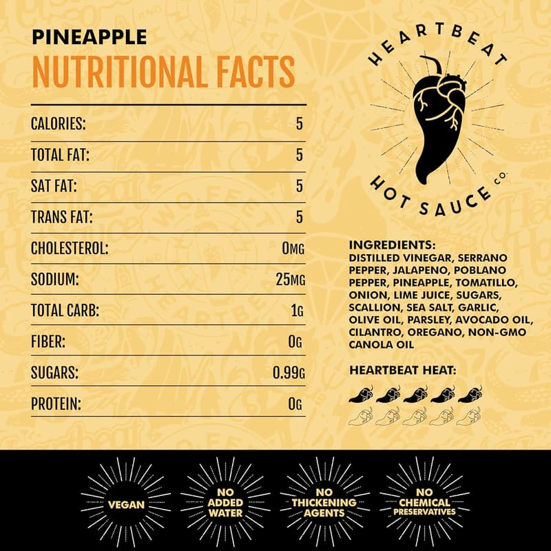 Pineapple Habanero Hot Sauce - 6 oz