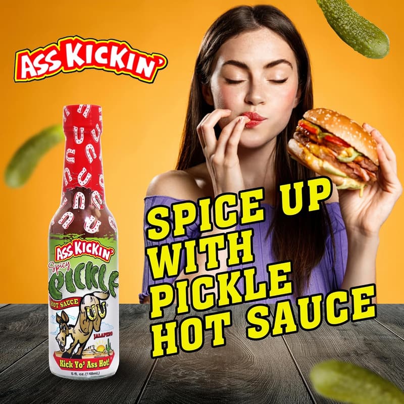 Spicy Pickle Hot Sauce - 5 oz Gourmet Jalapeno for Wings & Burgers