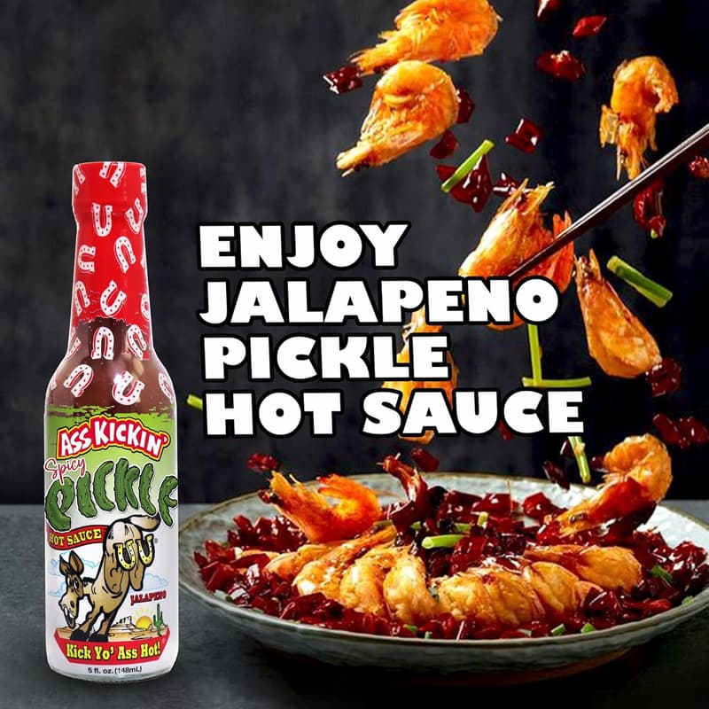 Spicy Pickle Hot Sauce - 5 oz Gourmet Jalapeno for Wings & Burgers