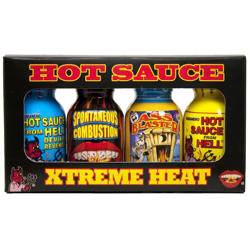 Gourmet Hot Sauce Gift Set – Travel Size 4 Pack