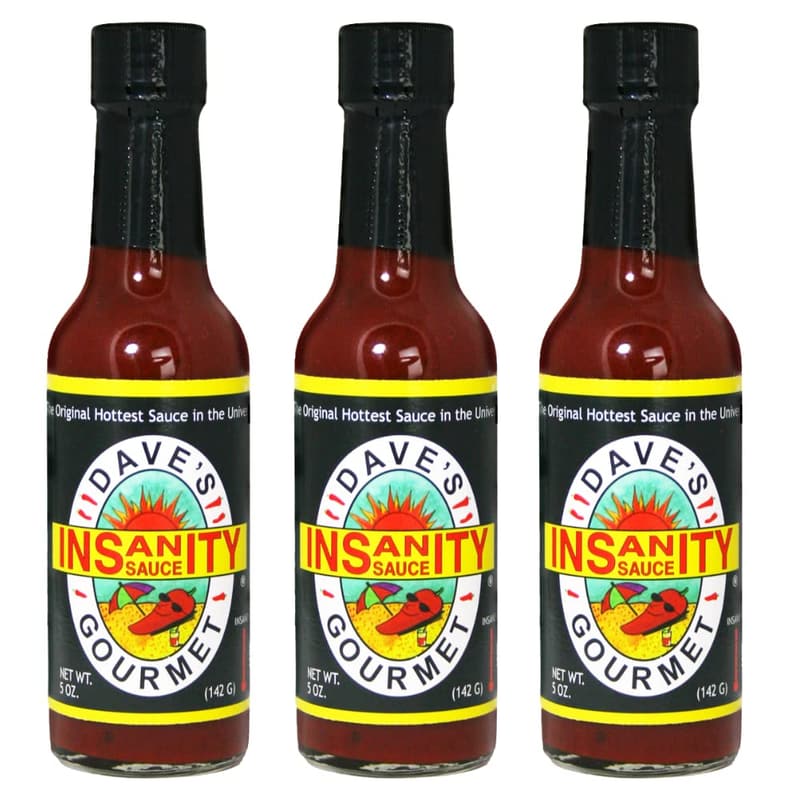 Dave's Gourmet Insanity Hot Sauce – Extreme Heat Trio
