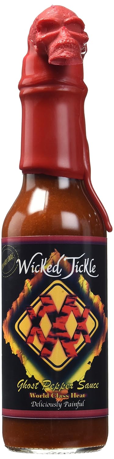 Ghost Pepper Hot Sauce with Skull Design