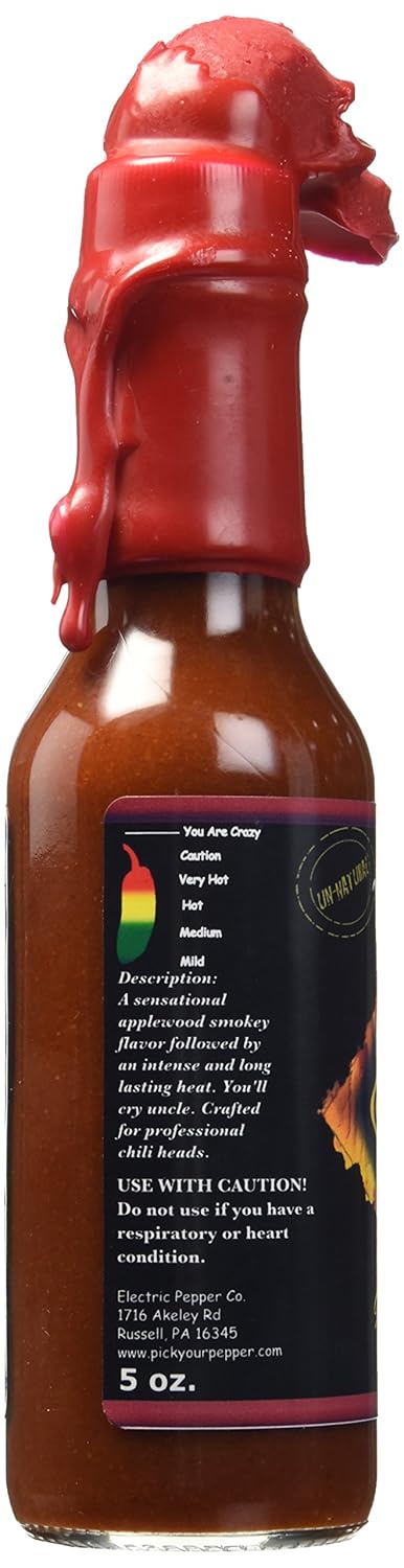 Ghost Pepper Hot Sauce with Skull Design