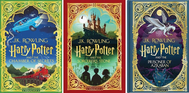 Harry Potter Illustrated Editions Set - 3 Books