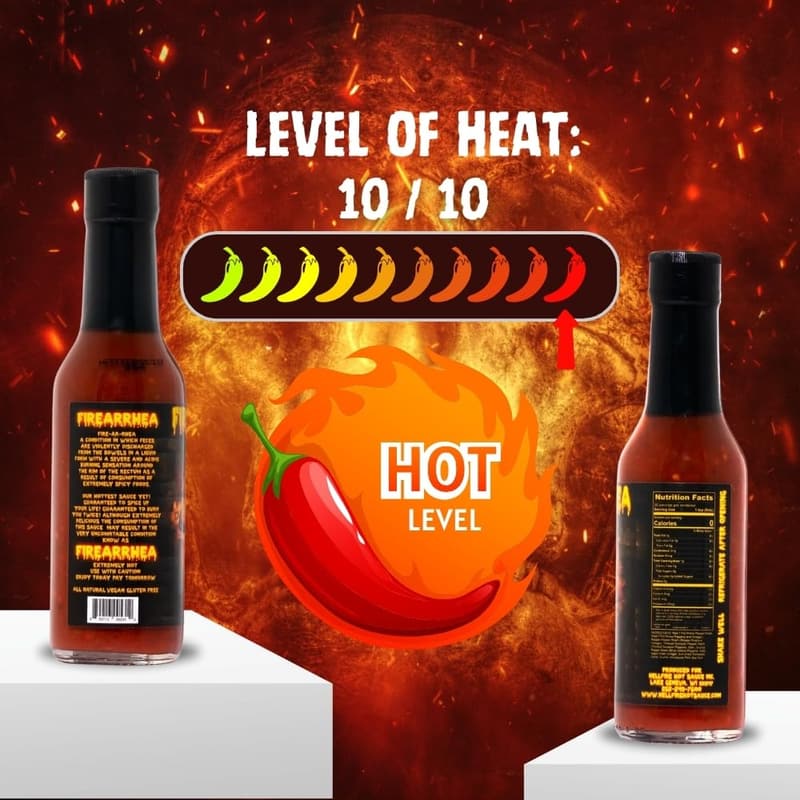 Extreme Hot Sauce with 4 Hottest Peppers - 5 oz.